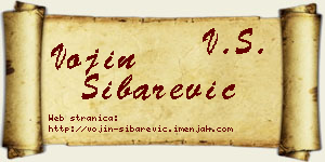 Vojin Šibarević vizit kartica